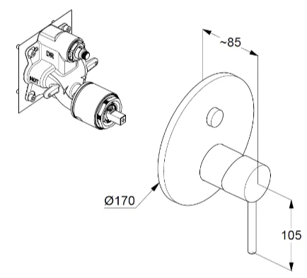 Душевой комплект Kludi Bozz белый index_1 - фото 7