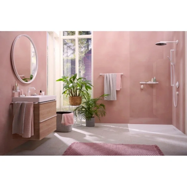 Смеситель для раковины Hansgrohe Tecturis S матовый белый - фото 4