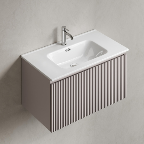 Тумба под раковину подвесная Sancos Snob R 1.0 80 см doha soft, моноблок - фото 5
