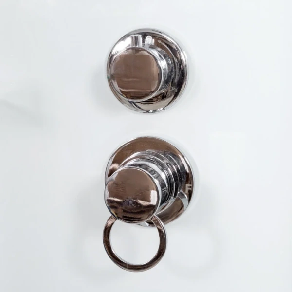 Душевая кабина Deto EM 100x100 см полукруглая, с раздвижными дверьми - фото 6