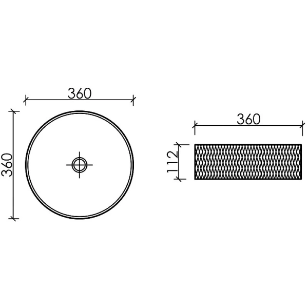 Раковина Ceramica Nova Cristal 36 см неон - фото 2