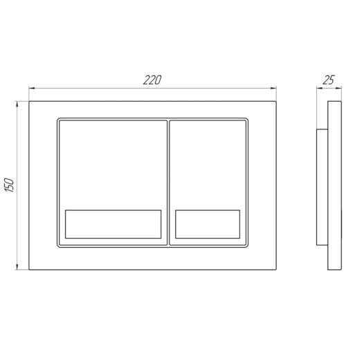 Инсталляция для унитаза АНИ Пласт с клавишей хром - фото 3
