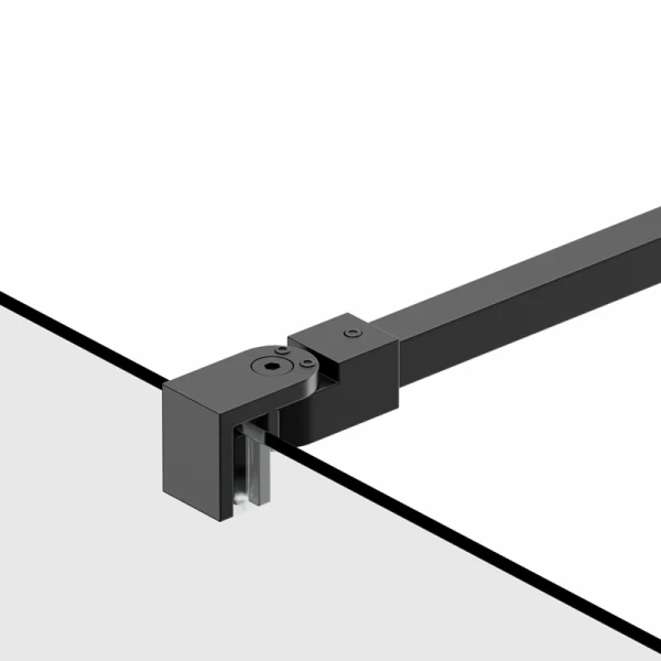 Душевая перегородка Berges Sky Black 140 см прозрачное стекло, профиль черный, прозрачные - фото 5