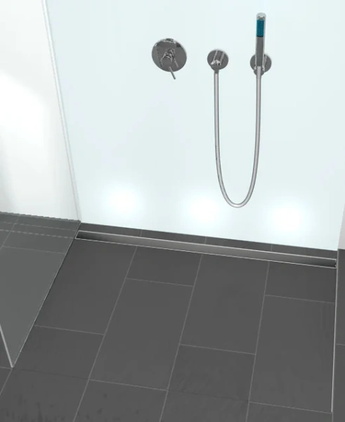 Панель для слива стеклянная, 90 см, цвет чёрный, Tece TECEdrainline 600992, в наличии - фото 2