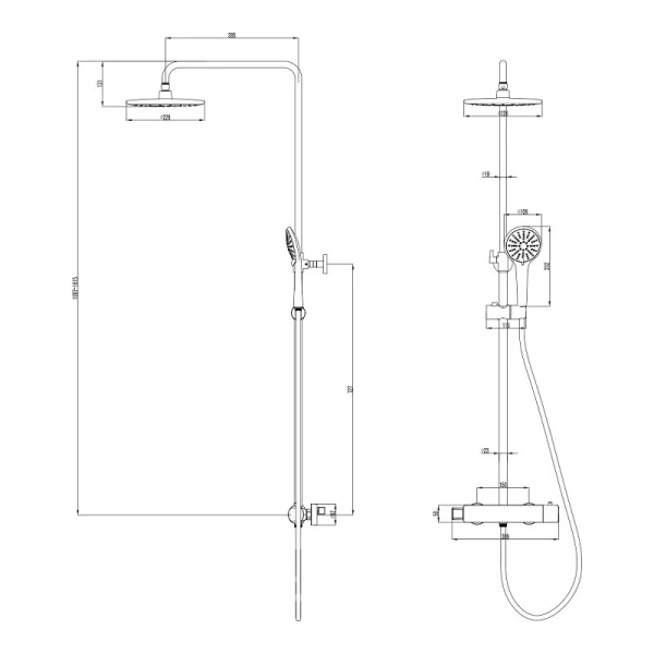 Душевая стойка Lemark Bronx LM3770 - фото 3