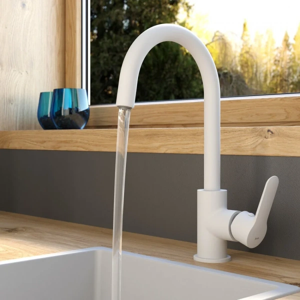 Смеситель для питьевой воды IDDIS Cuba белый, современные, hi-tech - фото 3