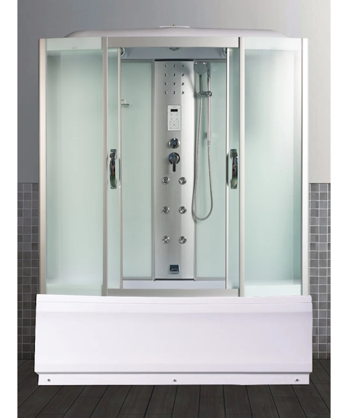 Душевой бокс River Dunay 150x80 см с поддоном стекло матовое - фото 2