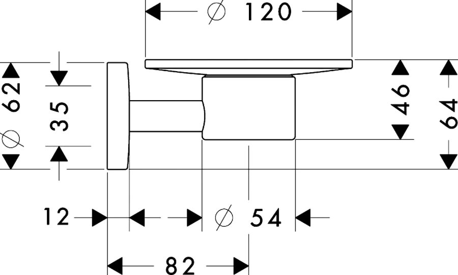 Мыльница Hansgrohe Logis настенная, настенные - фото 5
