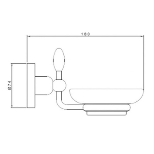 Мыльница для ванной Nicolazzi Liberty - фото 2