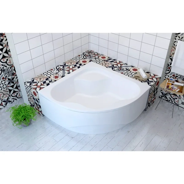 Ванна акриловая Lavinia Boho Aveo 140x140 см угловая, без гидромассажа, большие, сидячие - фото 5