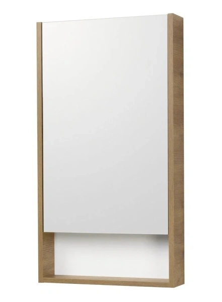 Тумба под раковину подвесная Акватон Сканди 45 см белая/дуб рустикальный