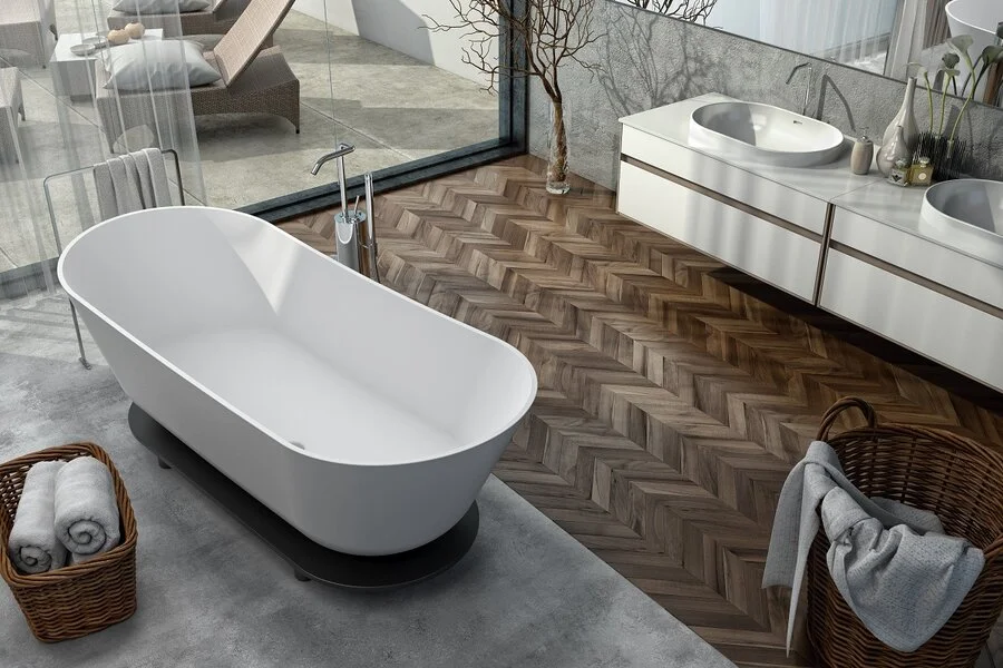 Ванна из искусственного камня Kolpa-San Atys Duo-FS, 622760, 174 х 70 см - фото 1