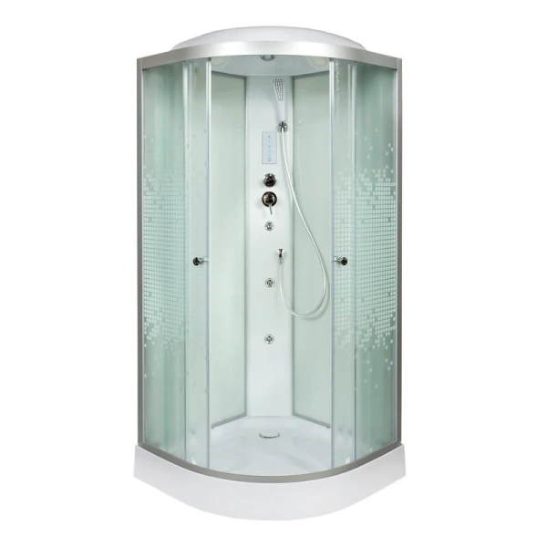 Душевая кабина Deto L 80x80 см с крышей, 80х80 - фото 4