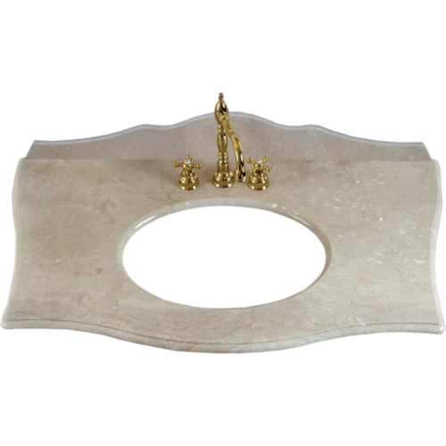 Столешница, цвет botticino, 3 отверстия под смеситель, La Beaute Holly - фото 11