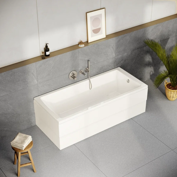 Ванна акриловая Vitra Neon 55840001000, 180 x 80 см, цвет белый, приставные, встраиваемые - фото 7