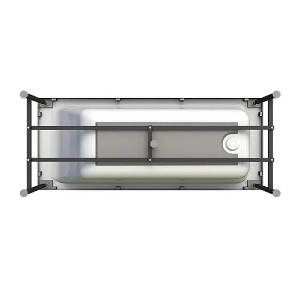 Акриловая ванна Радомир Агата 2-78-0-0-1-224Р, 150 х 70 см, фронтальный экран, каркас разборный в комплекте, белая, белые - фото 8