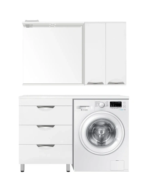 Тумба под раковину напольная Style Line Жасмин 58 см белая, белая - фото 7