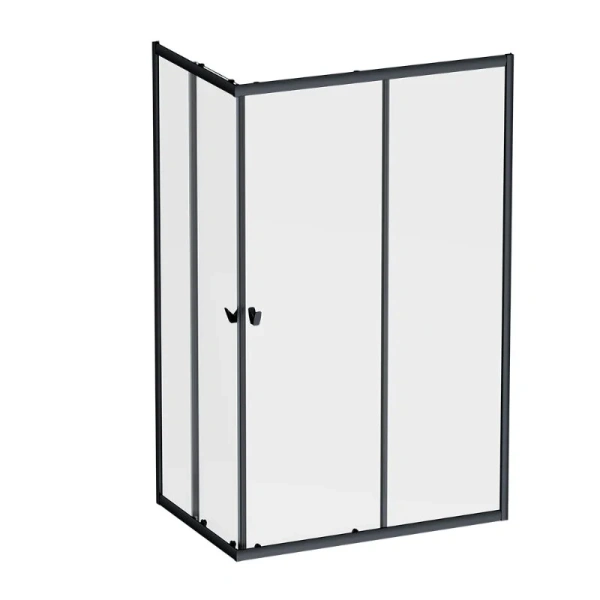 Душевой уголок Am.Pm Sunny 120x80 см черный матовый - фото 1