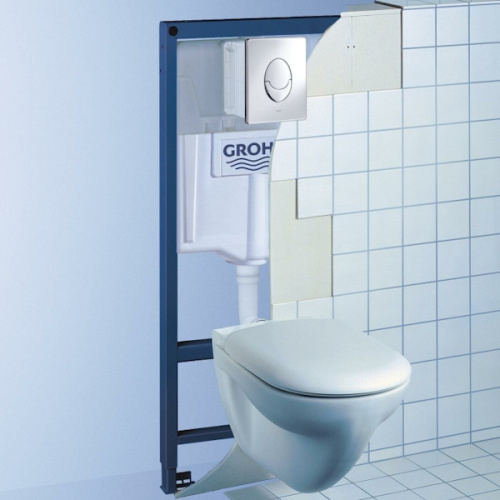 Инсталляция для унитаза Grohe Rapid SL с кнопкой альпин-белый - фото 4