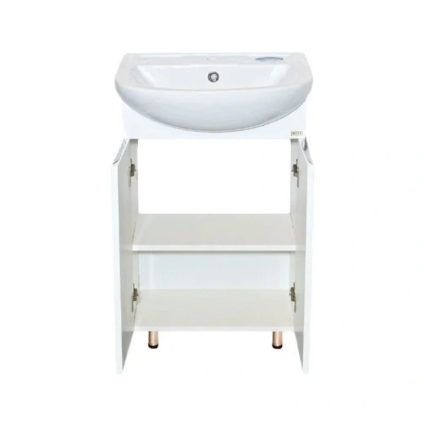 Тумба под раковину напольная Misty Лаванда 50 см белая - фото 4