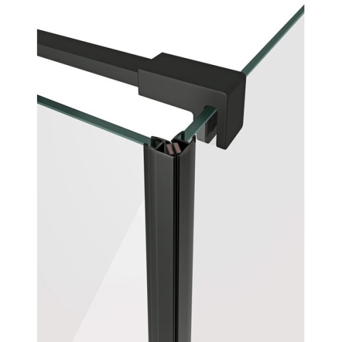 Душевая дверь в нишу Ravak 120 см профиль черный, в нишу, стеклянные - фото 5