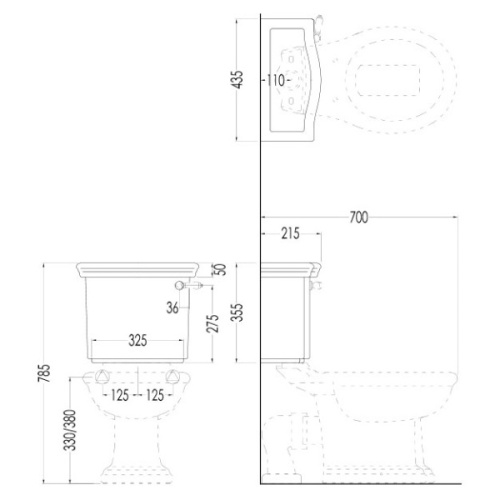 Унитаз компакт Devon&Devon New Etoile IBWCNET с антивсплеском - фото 3