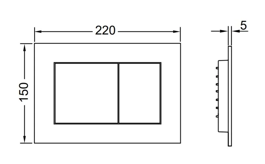 Унитаз с инсталляцией Tece TECEbase 2.0 клавиша черная матовая index_1 - фото 4