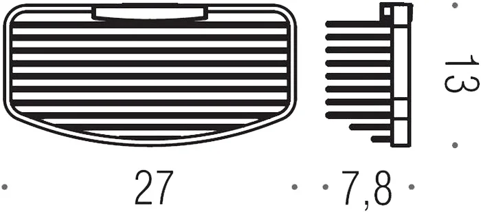 Полочка для ванной Colombo Angolari решетка, металлические - фото 4