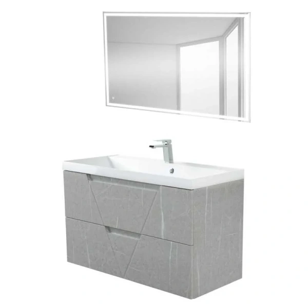 Тумба под раковину подвесная BelBagno Vittoria 100 см toros bianco - фото 3