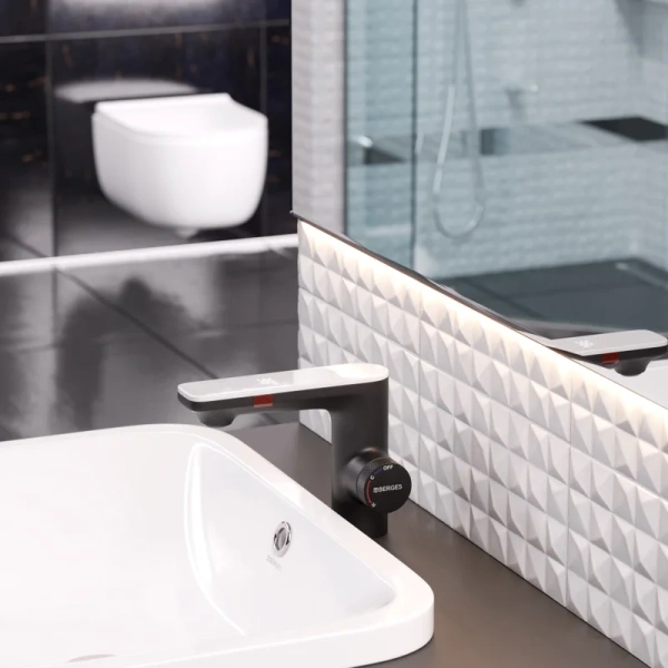 Смеситель для раковины BERGES Morans черный матовый, для раковины - фото 2