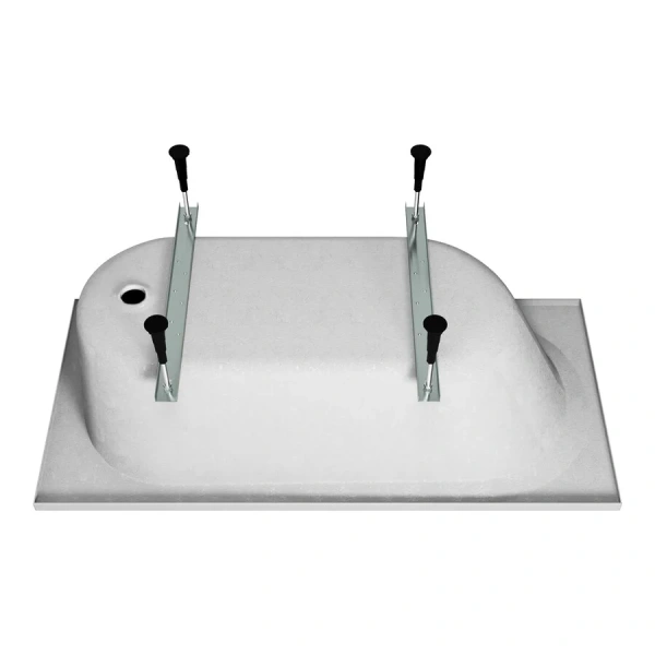 Ванна акриловая Vincea VBT-2B150-LG, 150 x 70 см, с ножками, белая - фото 4