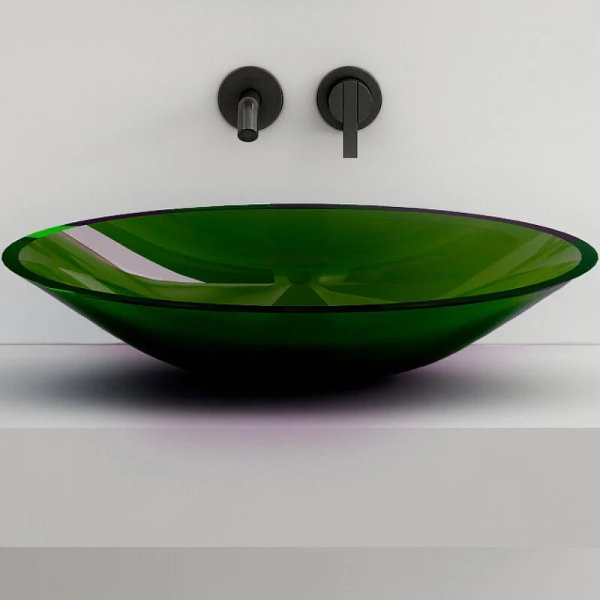 Раковина Abber Kristall 53 см зеленая - фото 1