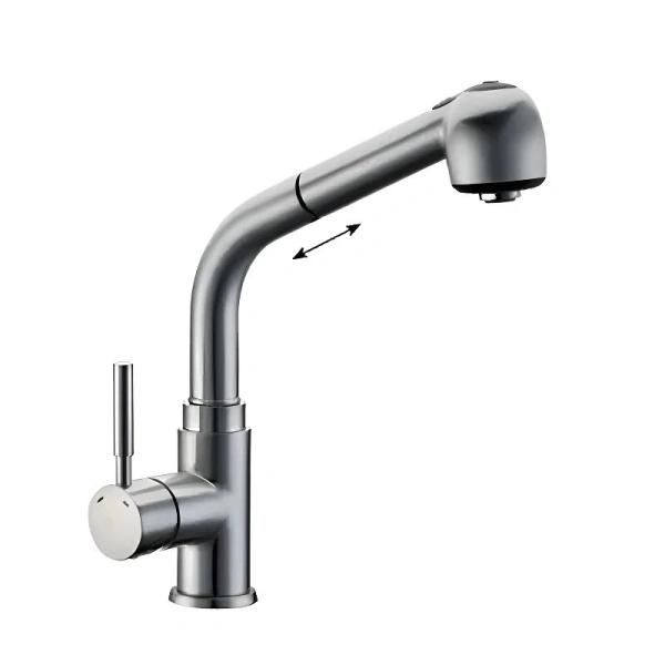 Смеситель для кухни WasserKRAFT Wern матовый хром - фото 1