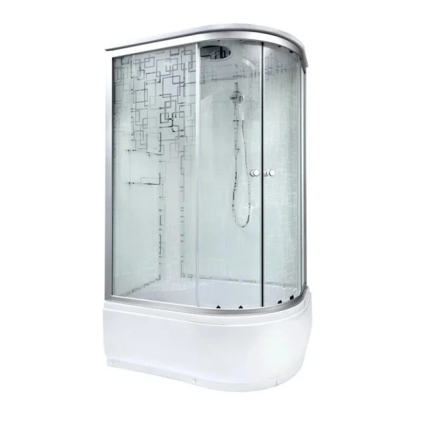 Душевая кабина Deto EM 120x80 см с сиденьем, 120х80 - фото 4