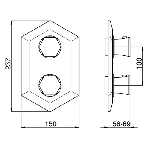 Смеситель для душа Cisal Cherie CE01920024 термостатический - фото 3
