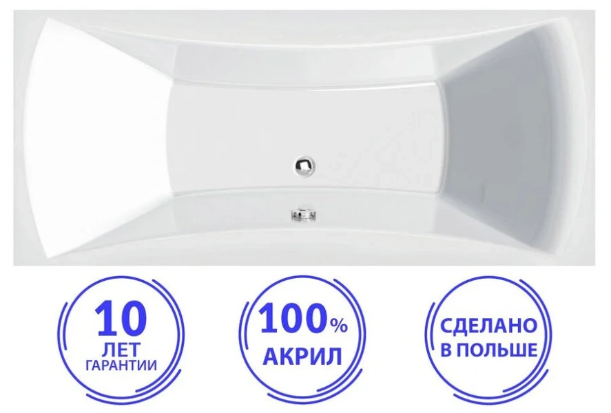 Акриловая ванна C-Bath Talia CBQ004001 170 х 75 см, белая - фото 3