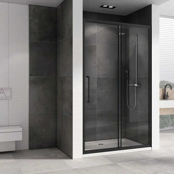 Душевая дверь Abber Schwarzer Diamant 120 см профиль черный - фото 3
