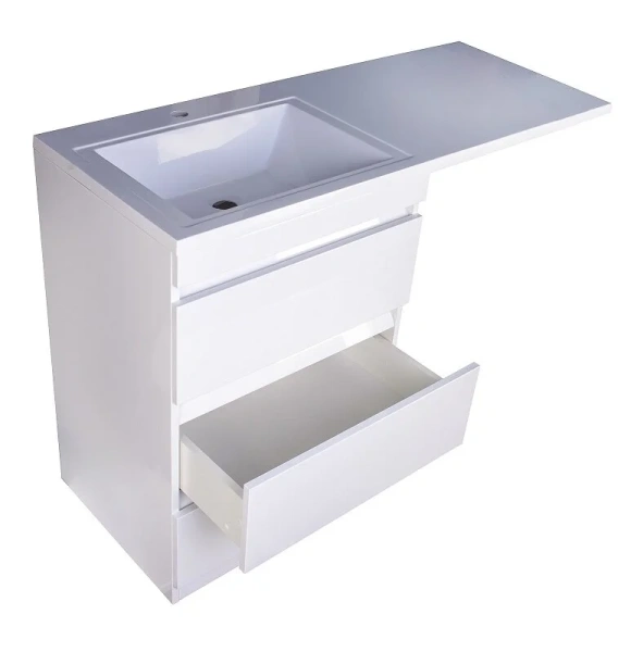 Тумба под раковину напольная Style Line Даллас 58 см белая, напольная, пристенная - фото 4