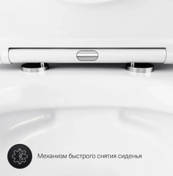 Унитаз с инсталляцией Am.Pm Sense с черной клавишей - фото 4