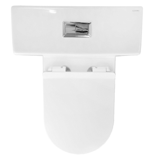 Унитаз компакт Azario Corsa безободковый, с горизонтальным, прямым выпуском, с прямым выпуском - фото 7