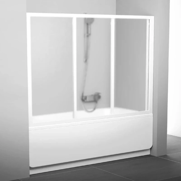 Шторка для ванны, профиль белый, Ravak AVDP3-170
