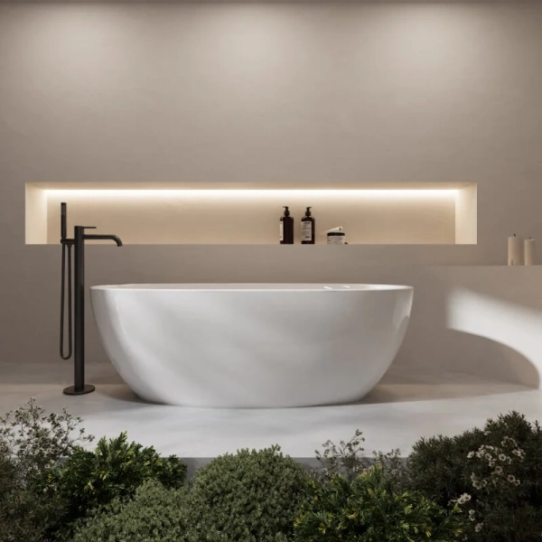 Акриловая ванна Vincea VBT-601-1600, 160 x 85 см, цвет белый - фото 4