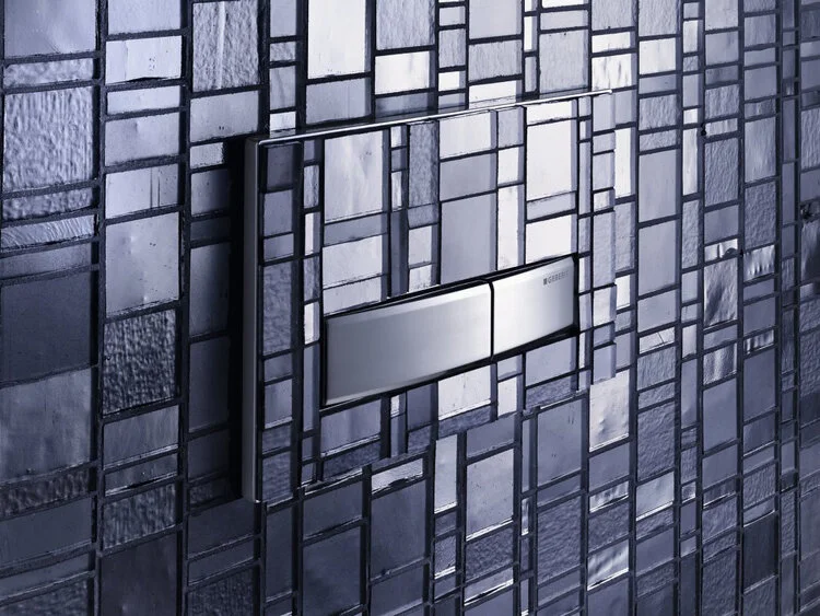 Клавиша смыва Geberit Sigma 50 без вкладыша, кнопки полированный хром, в наличии - фото 2