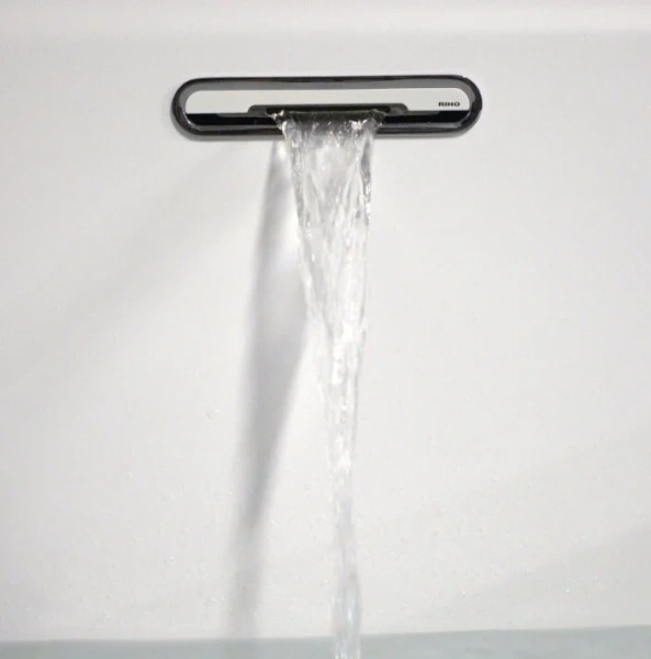 Акриловая ванна Riho Still Shower Fall B103014005, 180 x 80 см, подголовник с LED-подсветкой справа, наполнение через перелив, цвет белый - фото 4