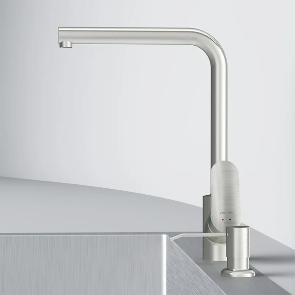 Смеситель для кухни Am.Pm Like сатин, на мойку, на столешницу - фото 6