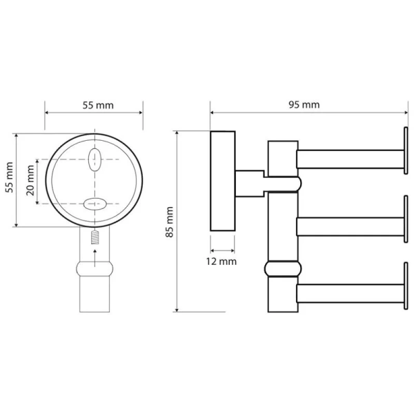 Крючок для ванной Bemeta Omega хром - фото 2