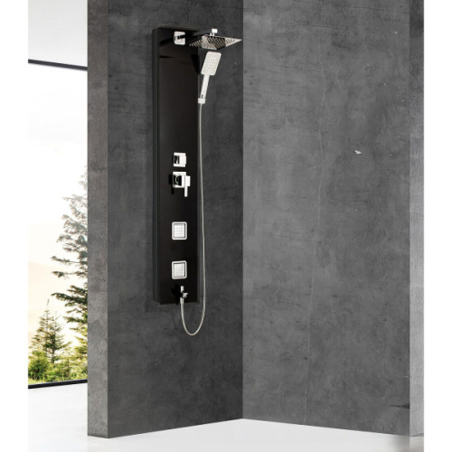 Душевая панель WeltWasser черная, настенные - фото 2