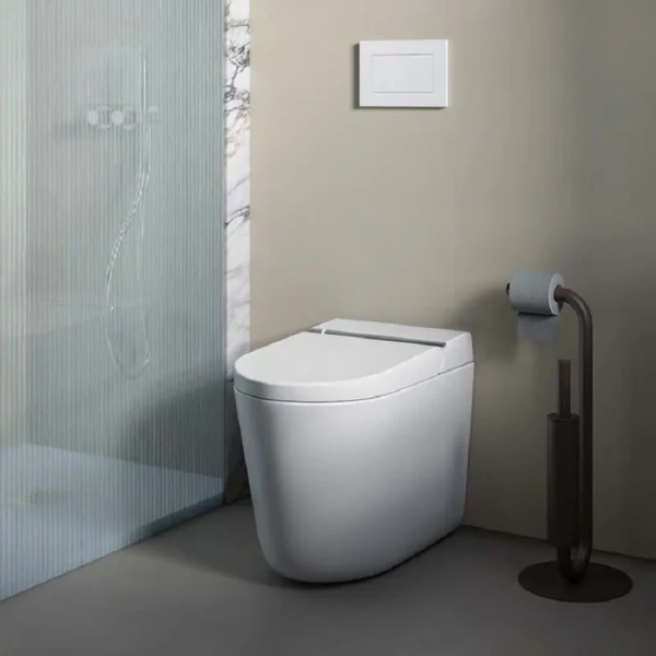 Унитаз напольный ArtCeram Hype белый глянцевый, безободковые, сиденье с микролифтом , c функцией биде, умные - фото 5