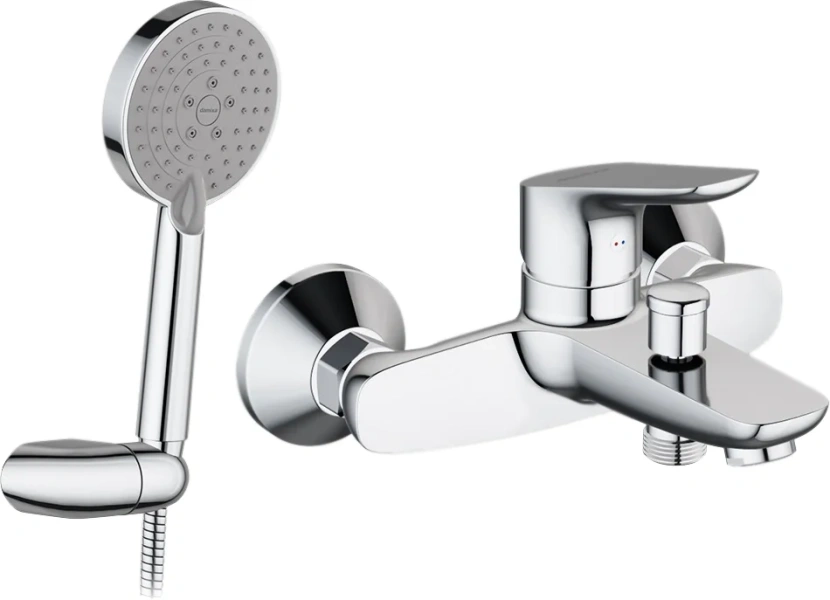 Смеситель для ванны Damixa Origin Bit с душевой лейкой - фото 1