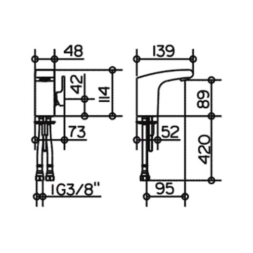 Смеситель для раковины Keuco Elegance 51604 010100 - фото 3